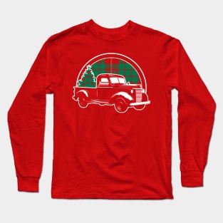 Rustic Christmas Truck Long Sleeve T-Shirt